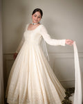 Eloriya New Design Premium Anarkali Suit Set - OFF-WHITE | Eloriya India