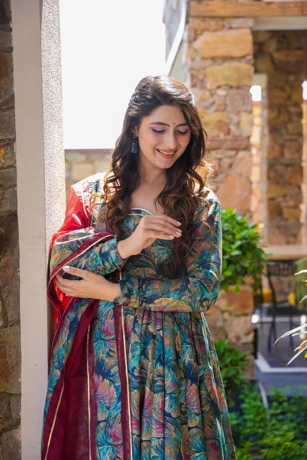 Eloriya Nikita Premium Quality Maxi Anarkali Suit Set - S-36 | Eloriya India