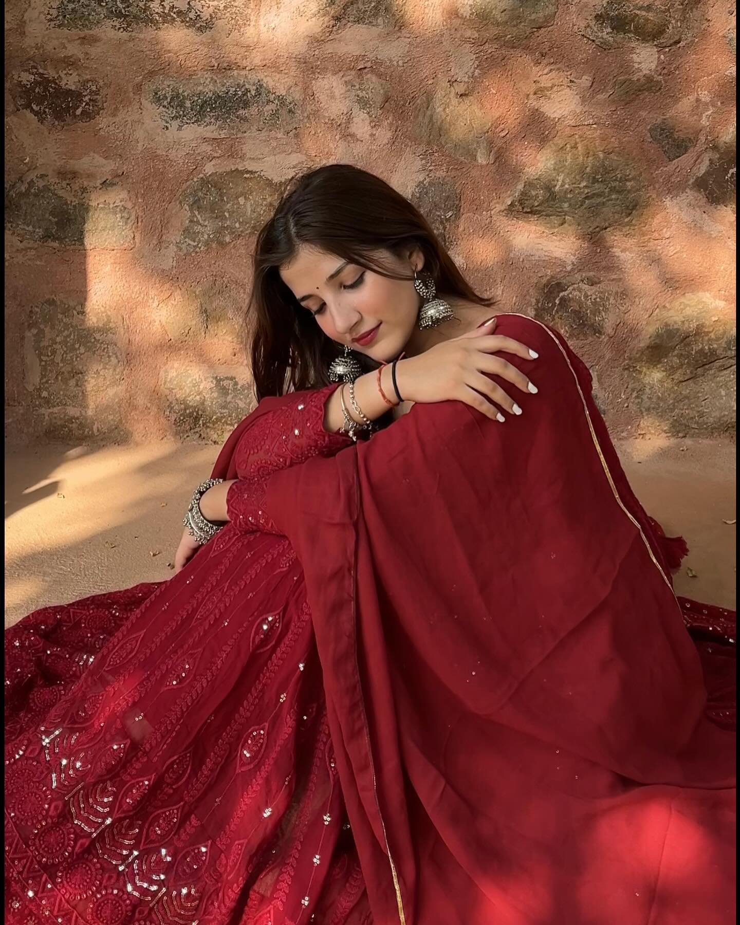 Eloriya Vidhya's Premium Anarkali Suit Set - L [40] | Eloriya India